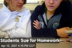 Students Sue for Homework