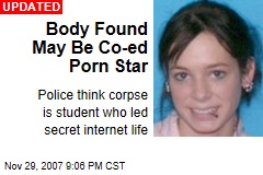 Body Found May Be Co-ed Porn Star