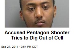 Accused Pentagon Shooter Tries to Dig Out of Cell