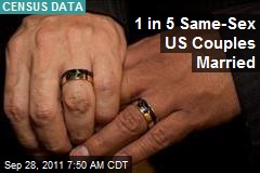 1 in 5 Same-Sex US Couples Married