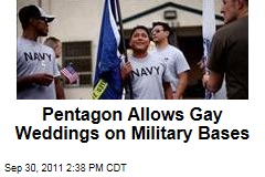 Pentagon Permits Chaplains to Perform Gay Weddings