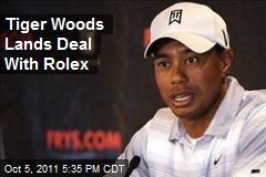 Tiger Woods Lands Deal With Rolex