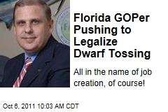 Florida State GOP. Rep. Ritch Workman Wants to Legalize Dwarf Tossing
