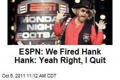 ESPN, Hank Williams Jr. Part Ways, But Who Ditched Who?