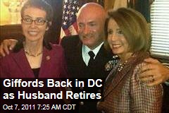 Gabrielle Giffords in Washington for Husband Mark Kelly's Retirement Ceremony