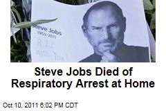 Apple CEO Steve Jobs Died of Respiratory Arrest, Cancer: Death Certificate