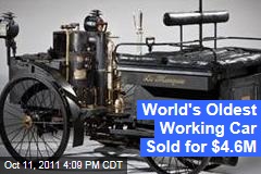 World's Oldest Working Car, "La Marquise," Sold for $4.6M