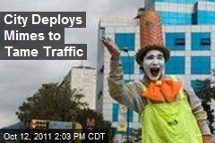 City Deploys Mimes to Tame Traffic