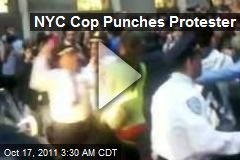 NYC Cop Punches Protester