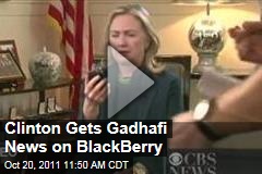 Hillary Clinton Reacts to News of Gadhafi's Death
