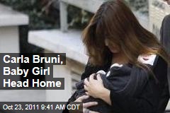 Carla Bruni Heads Home With Baby Giulia Sarkozy