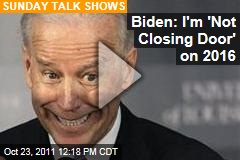 Joe Biden 2016: VP Refuses to Run Out Presidential Run