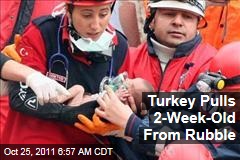 Earthquake Rescuers Pull 2-Week-Old Baby Alive From Rubble