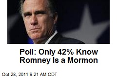 Poll: Only 42% Know Romney Is a Mormon