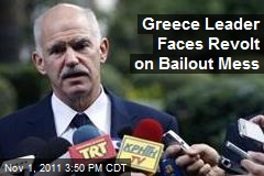 Greece Leader Faces Revolt on Bailout Mess