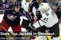 Stars Top Jackets in Shootout