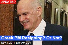 Papandreou to Resign: Sources