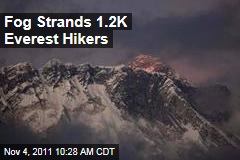 Fog Strands 1.2K Mount Everest Hikers