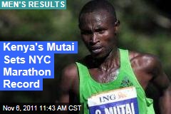 New York City Marathon: Kenya's Geoffrey Mutai Sets Men's Record