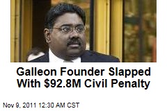 Raj Rajaratnam Slapped With $92.8M Civil Penalry