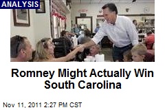 Romney Might Actually Win South Carolina