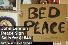 John Lennon Peace Sign Sells for $154,000 at Christie's in London