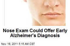Nose Exam Could Offer Early Alzheimer&#39;s Diagnosis