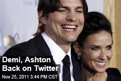 Demi Moore, Ashton Kutcher Back on Twitter for Thanksgiving