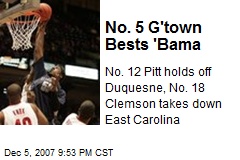 No. 5 G'town Bests 'Bama