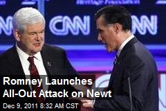 Romney Launches All-Out Attack on Newt