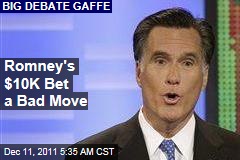 Mitt Romney's $10K Debate Bet a Bad Move, Say Critics