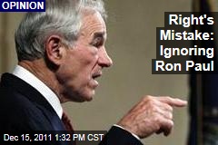 Election 2012: Time for GOP to Stop Ignoring Ron Paul