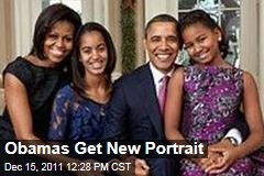 White House Releases New Family Portrait of Barack Michelle, Malia, and Sasha Obama