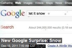 New Google Surprise: Snow