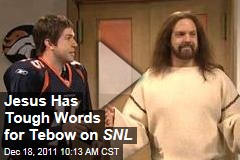 Jesus Has Tough Words for Tim Tebow on 'Saturday Night Live'