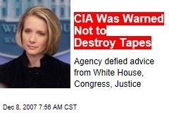 CIA Was Warned Not to Destroy Tapes