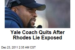 Yale Coach Tom Williams Quits After Rhodes Scholarship Fib Exposed
