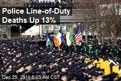 Police Line-of-Duty Deaths Up 13%