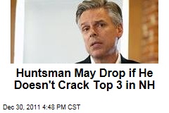 Jon Huntsman May Drop Out if He Doesn't Finish in Top 3 in New Hampshire