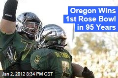 Oregon Ducks Win First Rose Bowl in 95 Years, Beating Wisconsin Badgers 45-38