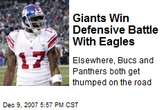 Giants Win Defensive Battle With Eagles