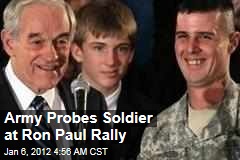 Army Investigating Soldier Jesse Thorsen's Appearance at Ron Paul Rally