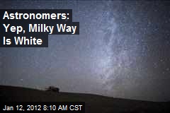 Astronomers: Yep, Milky Way Is White