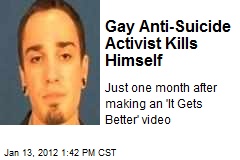 Gay Anti-Suicide Activist Kills Himself