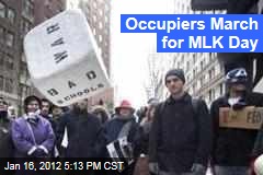 Protesters Hold 'Occupy the Dream' March on New York for Martin Luther King Day