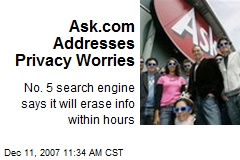 Ask.com Addresses Privacy Worries