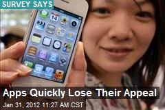 Apps Quickly Lose Their Appeal