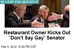 Restaurant Owner Kicks Out &#39;Don&#39;t Say Gay&#39; Senator