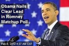 Obama Nails Clear Lead in Matchup Poll