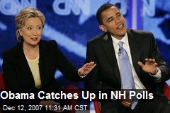 Obama Catches Up in NH Polls